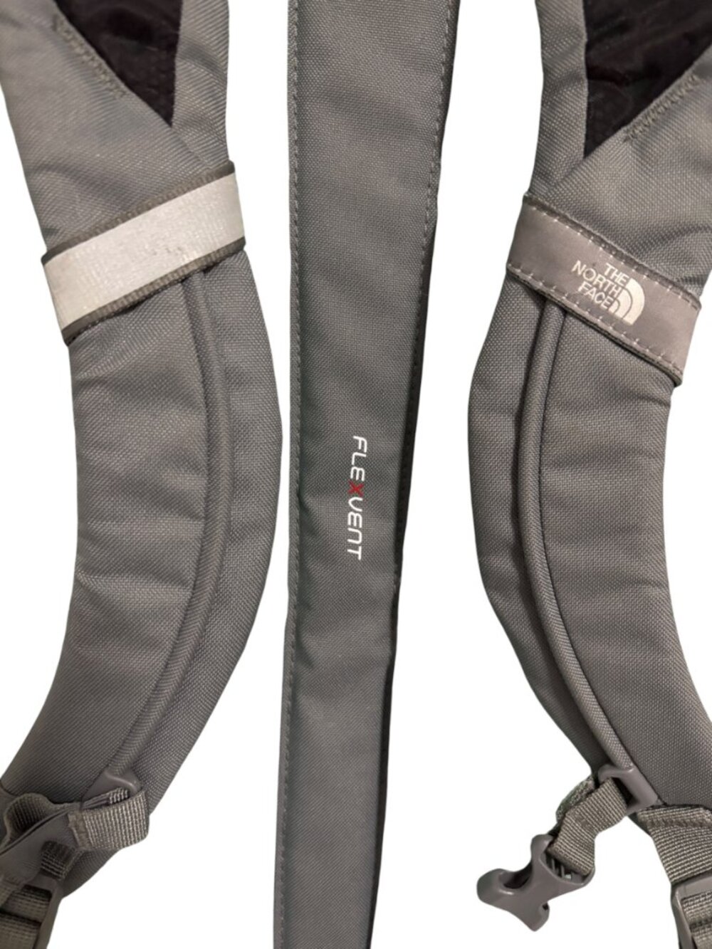 The North Face Backpack Gray Green FlexVent Daypack Laptop Bag - Picture 6 of 8